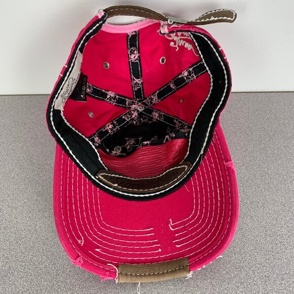 True Religion Pink Distressed Y2K Hat Strapback Cap main image 14